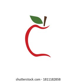 Apple vector illustration design icon logo template