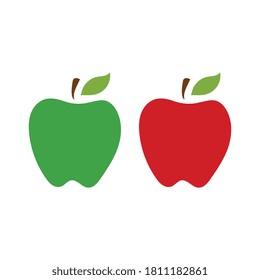 Plantilla de logotipo de icono de ilustración de vector de Apple