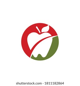 Apple vector illustration design icon logo template