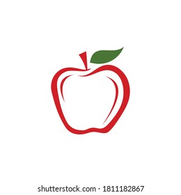 Apple vector illustration design icon logo template