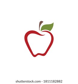 Apple vector illustration design icon logo template