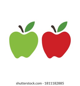 Plantilla de logotipo de icono de ilustración de vector de Apple