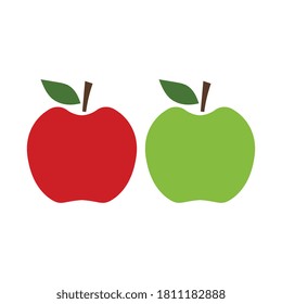 Plantilla de logotipo de icono de ilustración de vector de Apple