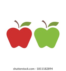 Apple vector illustration design icon logo template