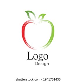 Apple vector illustration design icon logo template