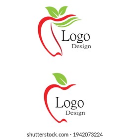 Apple vector illustration design icon logo template