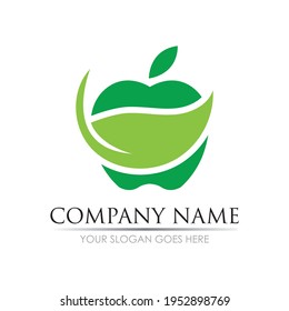 Apple vector illustration design icon logo template