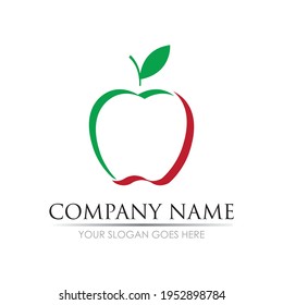 Apple vector illustration design icon logo template