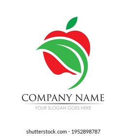 Apple vector illustration design icon logo template
