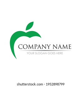 Apple vector illustration design icon logo template