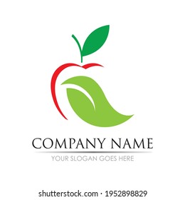 Apple vector illustration design icon logo template