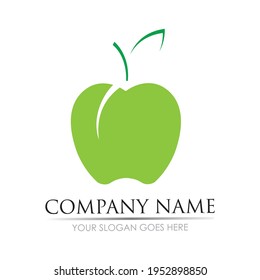 Apple vector illustration design icon logo template