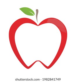 Plantilla de logotipo de icono de ilustración de vector de Apple