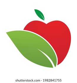 Logo-Vorlage für das Design von ApfelVektorgrafiken