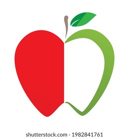 Apple vector illustration design icon logo template