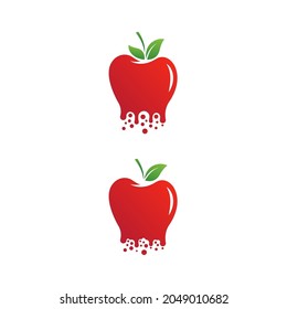 Apple vector illustration design icon logo template