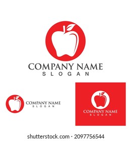 Apple vector illustration design icon logo template