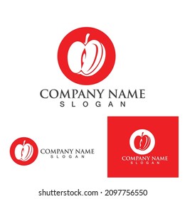 Apple vector illustration design icon logo template