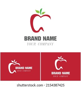 Apple vector illustration design icon logo template