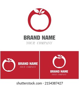 Apple vector illustration design icon logo template