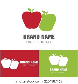 Apple vector illustration design icon logo template