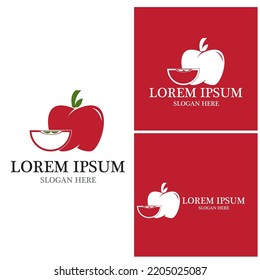 Apple vector illustration design icon logo template