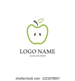 Apple vector illustration design icon logo template