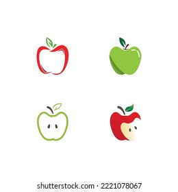 Apple vector illustration design icon logo template