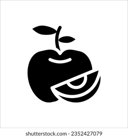 Apple vector illustration design icon logo template. isolated on white background