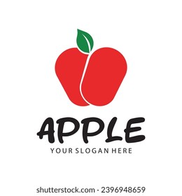 Apple vector illustration design icon logo template