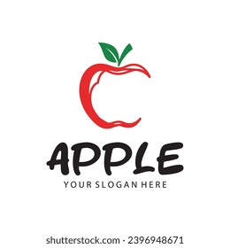 Apple vector illustration design icon logo template