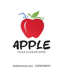 Apple vector illustration design icon logo template