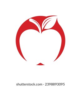 Apple vector illustration design icon logo template