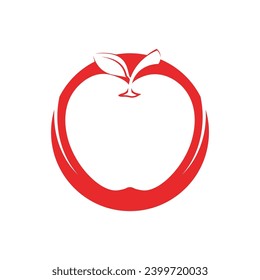 Apple vector illustration design icon logo template