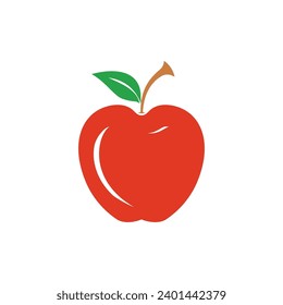 Plantilla de logotipo de icono de ilustración de vector de Apple