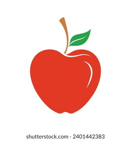 Plantilla de logotipo de icono de ilustración de vector de Apple
