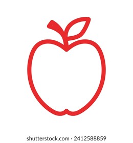 Logo-Vorlage für das Design von ApfelVektorgrafiken