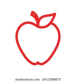Apple vector illustration design icon logo template