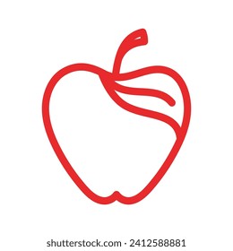 Apple vector illustration design icon logo template