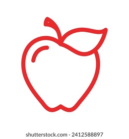Plantilla de logotipo de icono de ilustración de vector de Apple