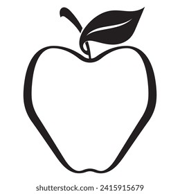 Plantilla de logotipo de icono de ilustración de vector de Apple