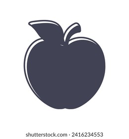 Plantilla de logotipo de icono de ilustración de vector de Apple