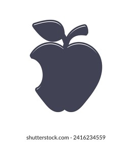 Plantilla de logotipo de icono de ilustración de vector de Apple