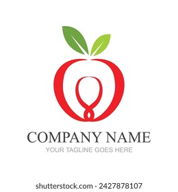 Apple Vektor-Illustration Design-Symbol-Logo-Vorlage
