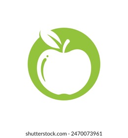 Apple vector illustration design icon logo template