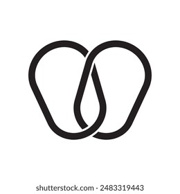 Apple vector illustration design icon logo template