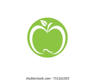 Apple vector illustration design icon logo template