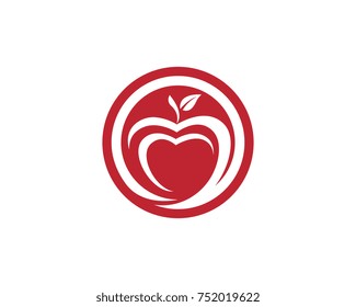 Apple vector illustration design icon logo template