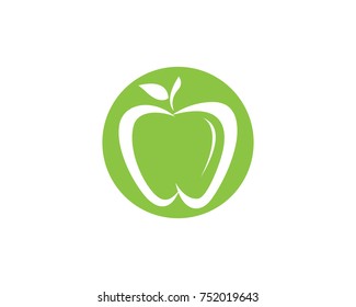 Apple vector illustration design icon logo template