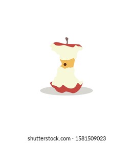 apple vector illustration, fresh fruit.